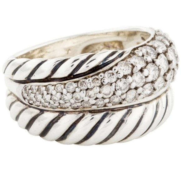 David Yurman Large Crossover Ring - Picture 2 of 5